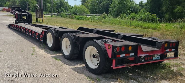 image for item MO9932 2005 Pitts  lowboy equipment trailer