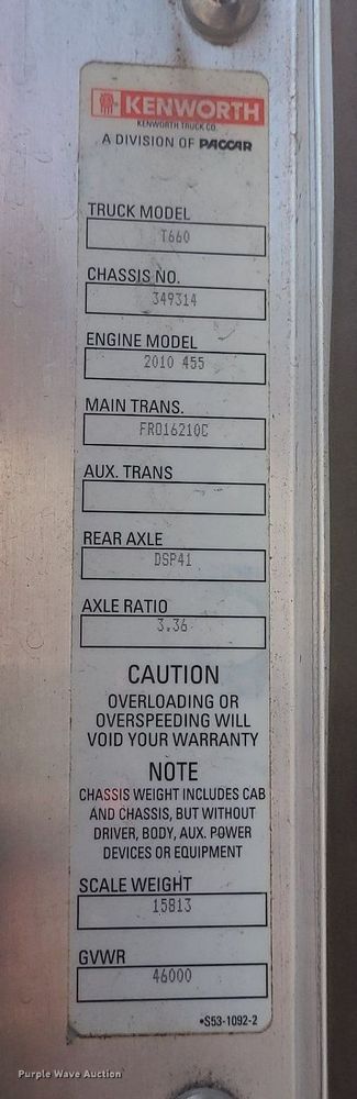 image for item MO9961 2013 Kenworth T660  semi truck