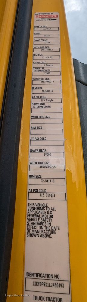 image for item MY9440 2020 Kenworth T680  semi truck