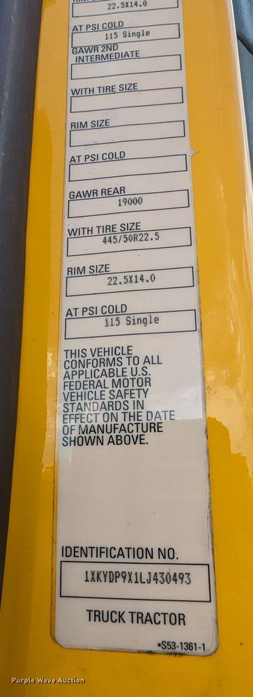 image for item MY9440 2020 Kenworth T680  semi truck