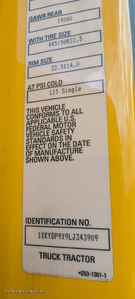 image for item MY9441 2020 Kenworth T680  semi truck