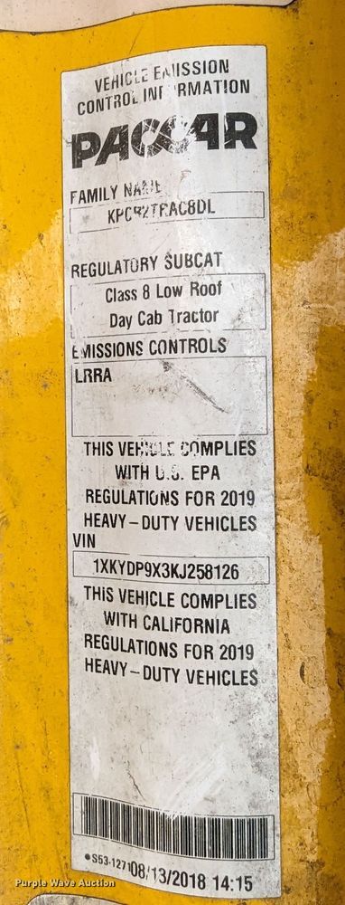 image for item MY9444 2019 Kenworth T680  semi truck