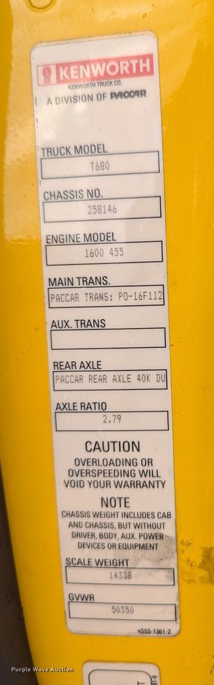 image for item MY9446 2019 Kenworth T680  semi truck