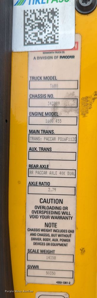 image for item MY9448 2020 Kenworth T680  semi truck