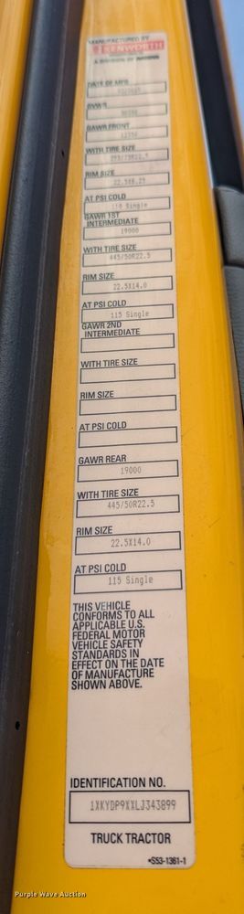 image for item MY9448 2020 Kenworth T680  semi truck