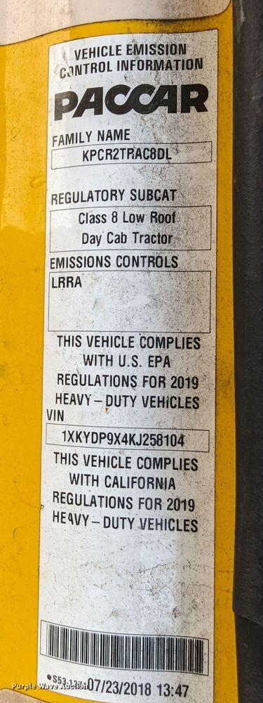 image for item MY9449 2019 Kenworth T680  semi truck