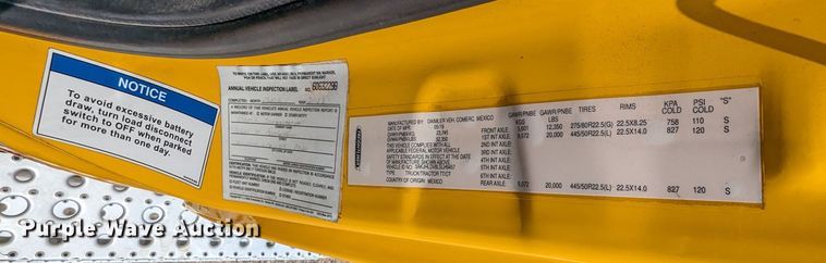 image for item MY9451 2020 Freightliner Cascadia 126  semi truck