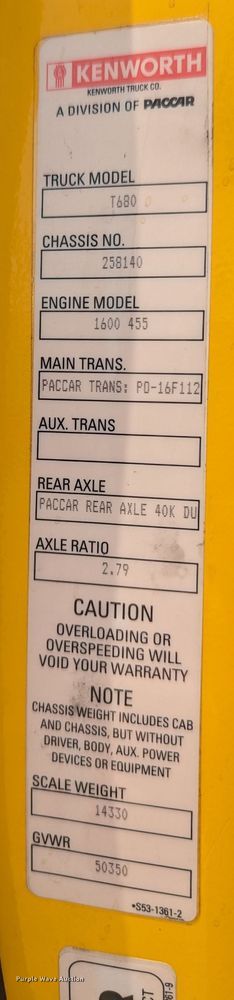 image for item MY9456 2019 Kenworth T680  semi truck