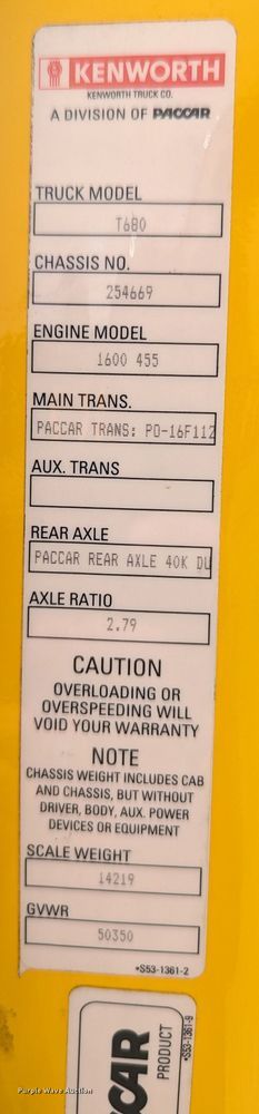 image for item MY9465 2019 Kenworth T680  semi truck