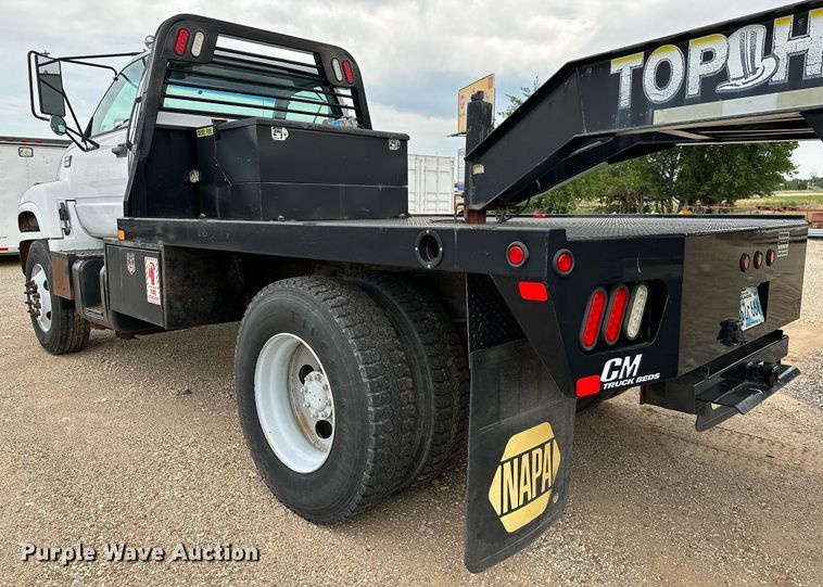 image for item OC9066 1998 GMC C7500  flatbed truck