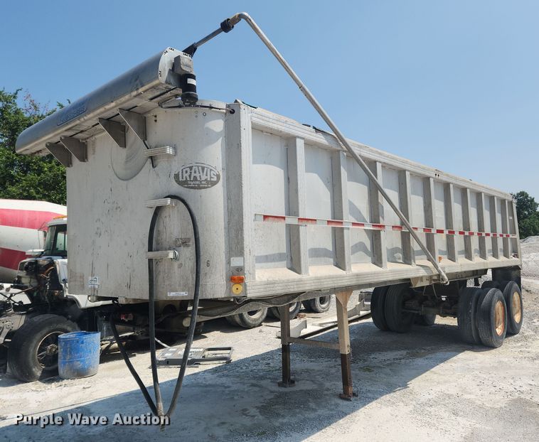 image for item OK9575 1980 Travis  end dump trailer