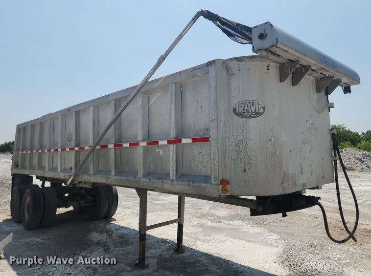 image for item OK9575 1980 Travis  end dump trailer