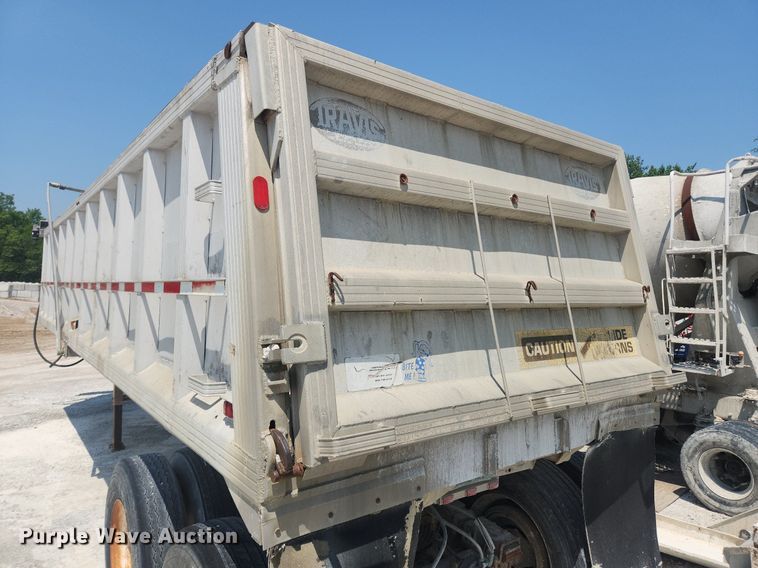 image for item OK9575 1980 Travis  end dump trailer