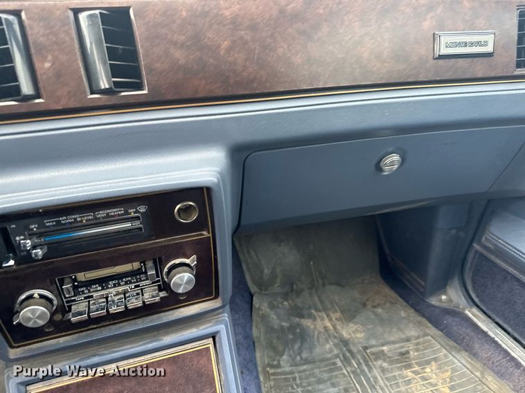 image for item AF9632 1984 Chevrolet Monte Carlo