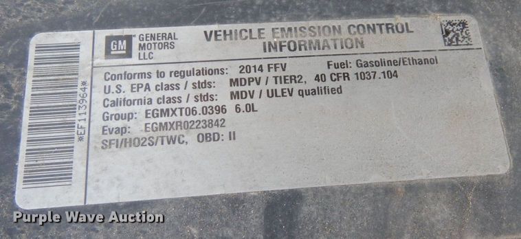 image for item AF9645 2014 Chevrolet 3500HD  Crew Cab pickup truck