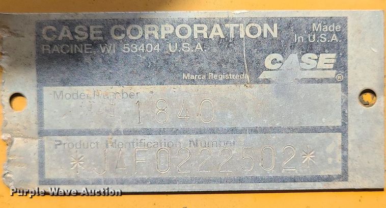 image for item BR9787 1998 Case 1840  skid steer loader