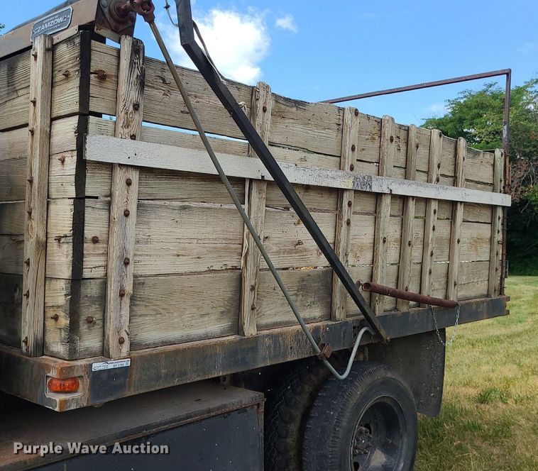 image for item BR9789 1982 International 1754  Crew Cab dump flatbed truck