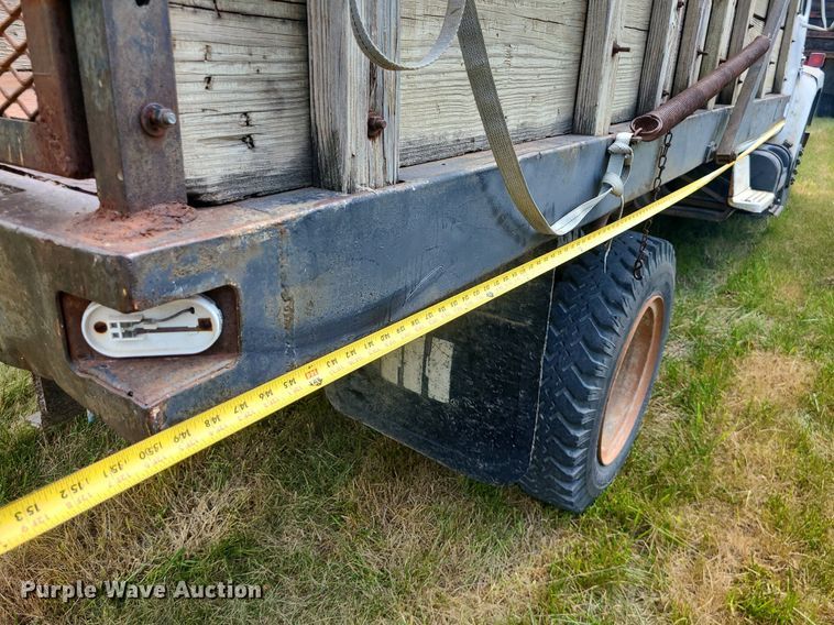 image for item BR9789 1982 International 1754  Crew Cab dump flatbed truck