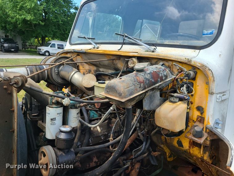 image for item BR9789 1982 International 1754  Crew Cab dump flatbed truck