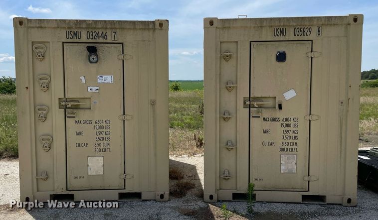 image for item DL3849 (2) USMC walk-in cooler container