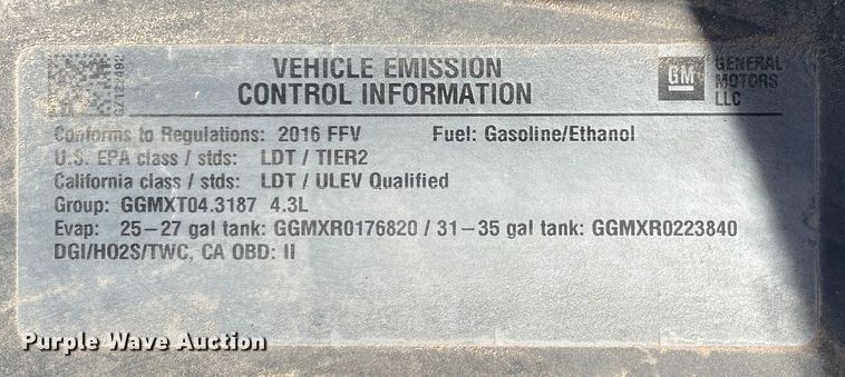 image for item DN4698 2016 Chevrolet Silverado 1500  Double Cab pickup truck