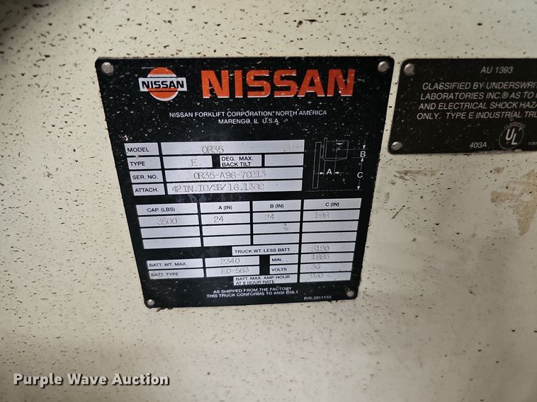 image for item DO2898 Nissan OR35  order picker