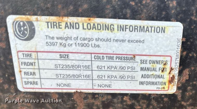 image for item DO5109 2007 Lamar  utility trailer