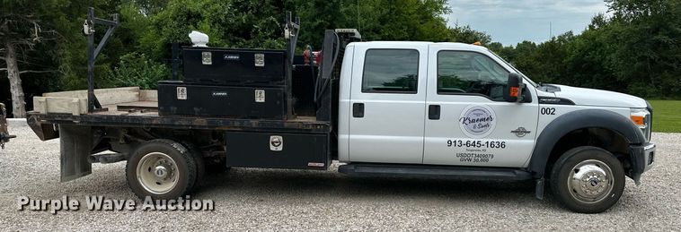 image for item DO5169 2015 Ford F550 Super Duty XL  Crew Cab flatbed truck