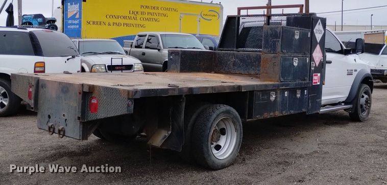 image for item DP3319 2015 Dodge Ram 4500HD  flatbed truck
