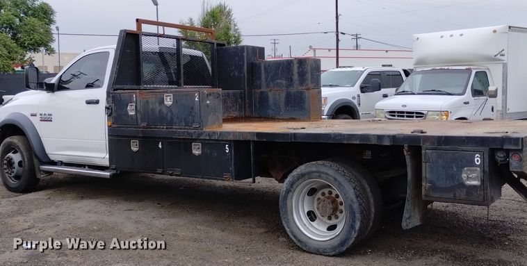 image for item DP3319 2015 Dodge Ram 4500HD  flatbed truck