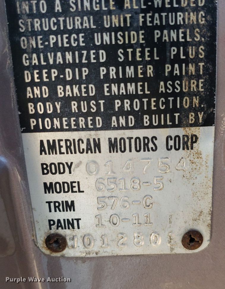 image for item DP7923 1965 AMC 770 Rambler Classic