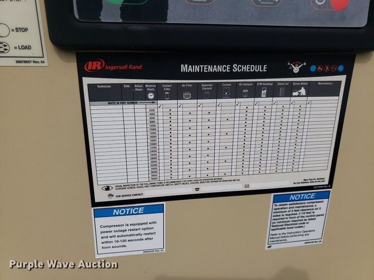 image for item IP9329 Ingersoll Rand SSR-EPE300-2S  rotary screw air compressor