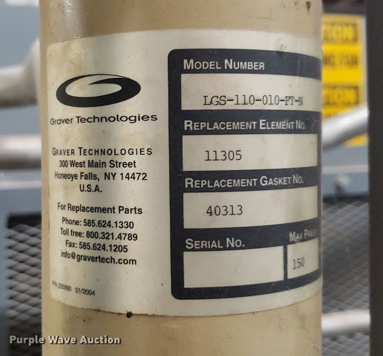 image for item IP9331 2008 Greenfield D62-A  reciprocating air compressor