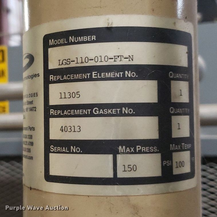 image for item IP9331 2008 Greenfield D62-A  reciprocating air compressor