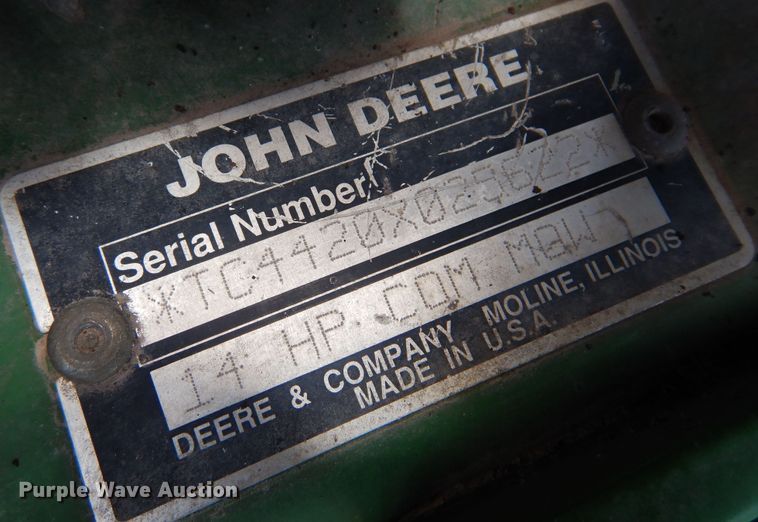 image for item IP9350 John Deere GS45  lawn mower