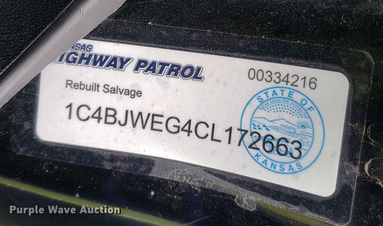 image for item IP9351 2012 Jeep Wrangler  SUV