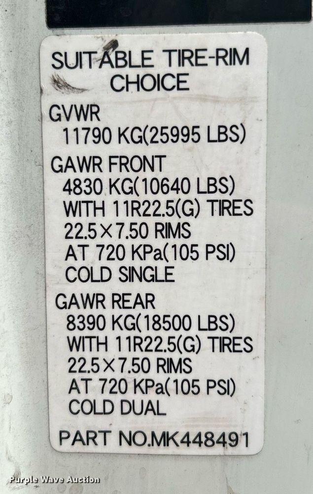 image for item KW9173 2007 Mitsubishi FUSO  box truck