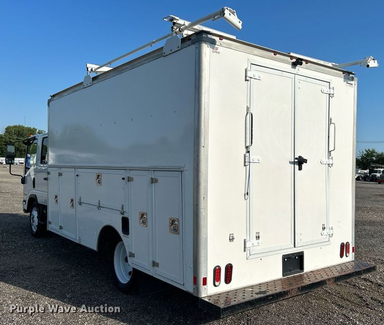 image for item KW9192 2019 Isuzu NPR HD  Crew Cab box truck