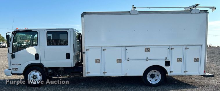 image for item KW9192 2019 Isuzu NPR HD  Crew Cab box truck