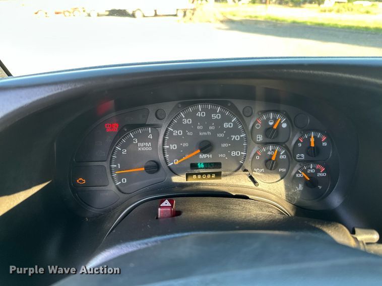 image for item KW9198 2003 GMC C7500  flatbed truck