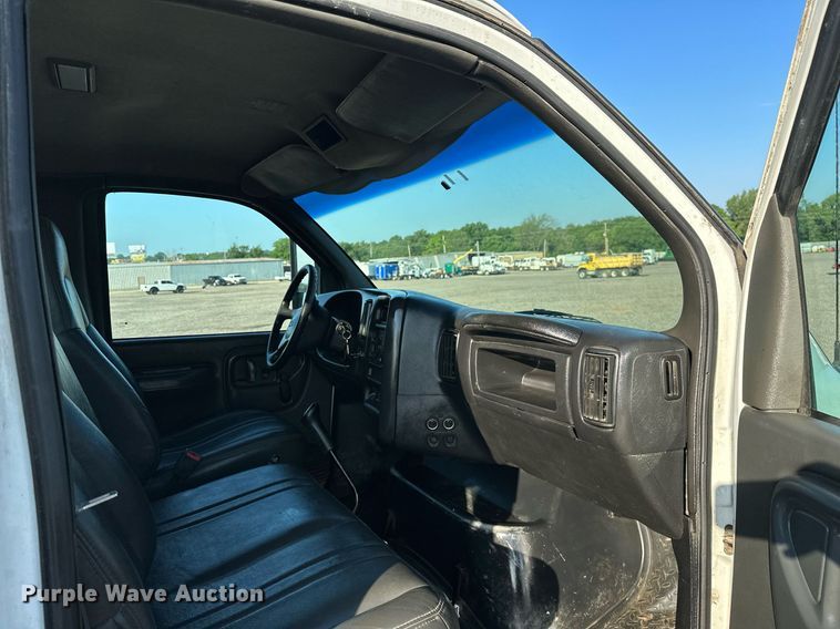 image for item KW9198 2003 GMC C7500  flatbed truck