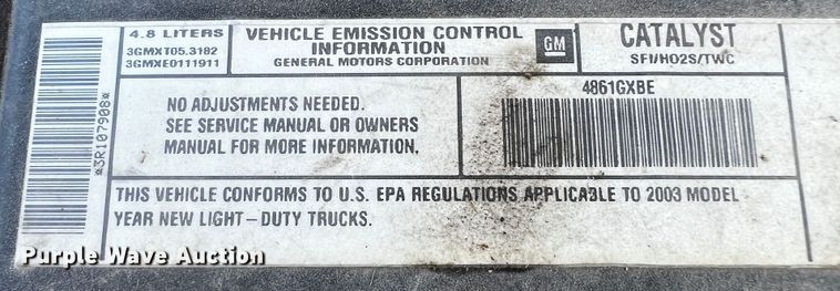 image for item LF9323 2003 Chevrolet Tahoe  SUV