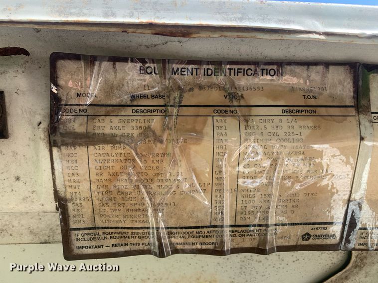 image for item LH9688 1983 Dodge Ram D150  pickup truck