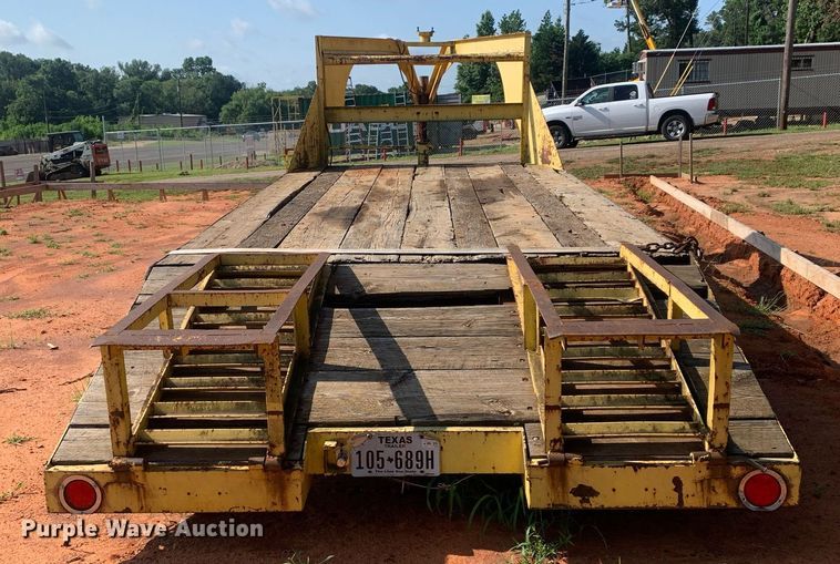 image for item LH9709 1980 Shop built  equipment trailer