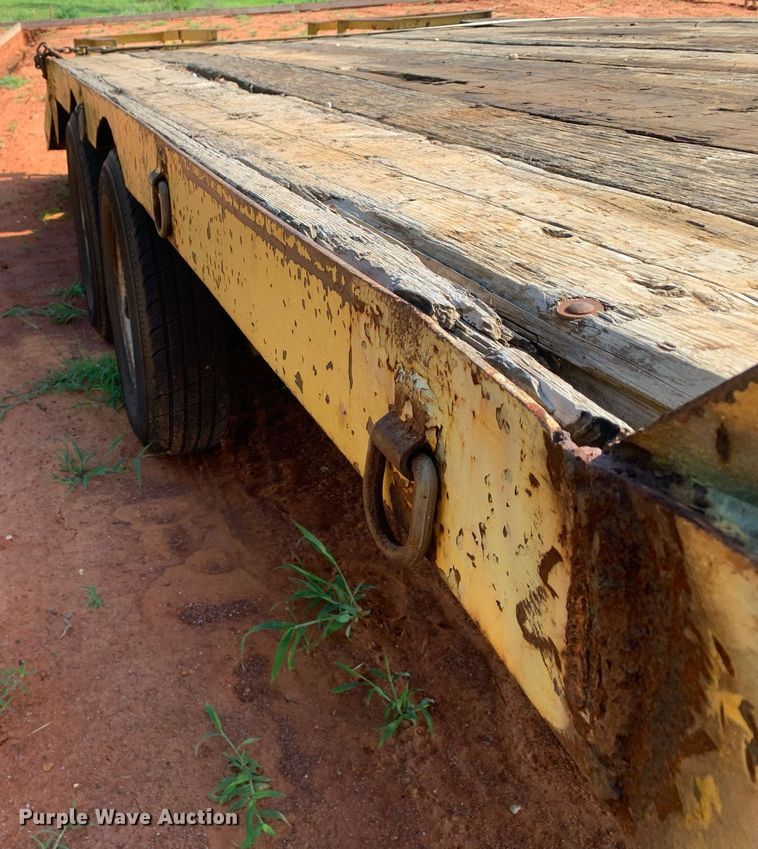 image for item LH9709 1980 Shop built  equipment trailer