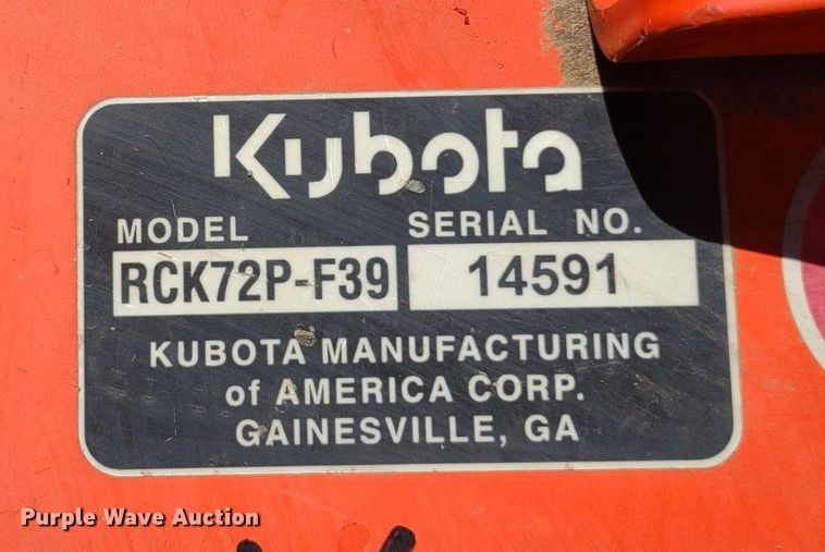 image for item LL9167 2020 Kubota F3990  lawn mower