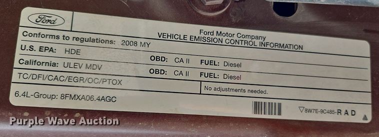 image for item LL9265 2008 Ford F350 Super Duty King Ranch  Crew Cab pickup truck