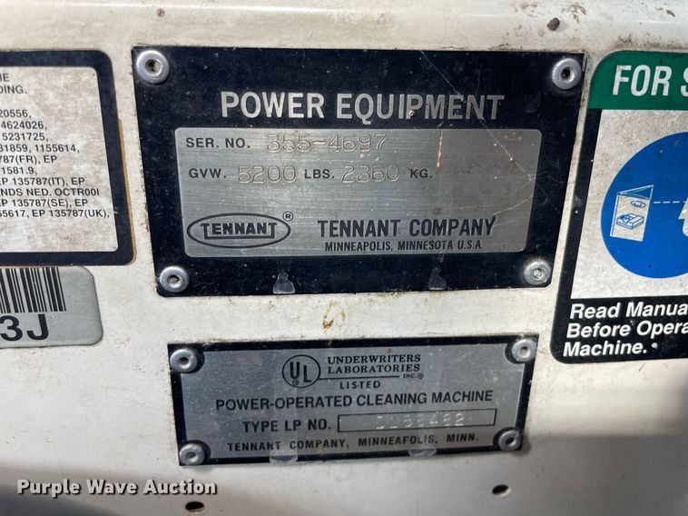 image for item LS9335 Tennant 355  sweeper