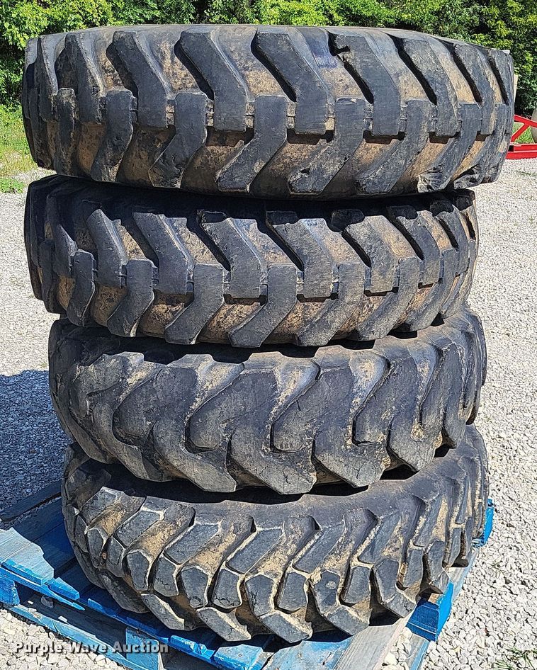 image for item LS9566 (4) G-800 13.00x24TG foam-filled tires and wheels