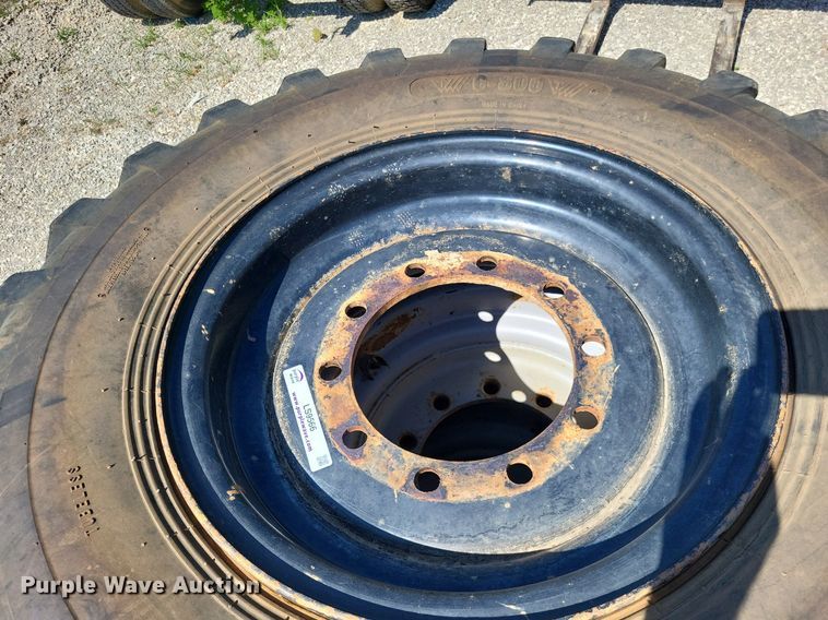 image for item LS9566 (4) G-800 13.00x24TG foam-filled tires and wheels